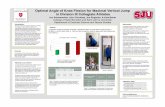 Optimal Angle of Knee Flexion for Maximal Vertical Jump in ... Medicine/Final Poster.pdf · Introduction! Vertical jumping is an action utilized by athletes of all ages in many different