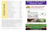 Guide to Finch Prices - Parramatta Education Centre · breeder transactions including bird sales. ... European Linnet ... (Sea Green)_ $90 Parrot Finch, ...