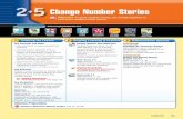 Change Number Stories - Everyday Math - Login and Solving Change Number Stories Math Journal 1, p. 40 Math Masters, pp. 45 and 407 Student Reference Book, pp. 212 and 213 Children
