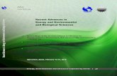 RECENT ADVANCES in ENERGY and - WSEAS ADVANCES in ENERGY and ... Proceedings of the 5th International Conference on Agricultural Science, ... Energy Technology Department