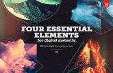 FOUR ESSENTIAL ELEMENTS - Adobe | Four essential elements for digital maturity. 2 A constant state of change. The forces at work. Momentum is slowly growing. The action is paying off.