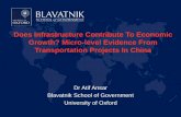 Does Infrastructure Contribute To Economic Growth? Micro ... · Does Infrastructure Contribute To Economic Growth? Micro-level Evidence From Transportation Projects In China . ...