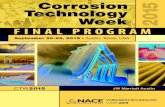 FINAL PROGRAM - NACE International · Industrial Fabrics, Inc. Zerust Oil and Gas NACE International ... TM0194-2014 Field Monitoring of Bacterial Growth in Oil ... Wastewater Systems