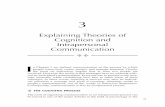 ExplainingTheoriesof Cognitionand Intrapersonal … Cognitionand Intrapersonal Communication I ... munication accommodation theory, ... and later refined as communication accommodation