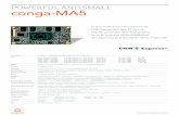 POWERFUL AND SMALL conga-MA5 - PICMG · conga- MA5/HSP-B 048057 Standard heatspreader for COM Express Mini Type10 module conga-MA5 with open silicon Intel Pentium and Celeron processor.