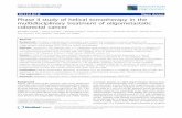 RESEARCH Open Access Phase II study of helical ... Open Access Phase II study of helical tomotherapy in the multidisciplinary treatment of oligometastatic colorectal cancer Benedikt