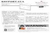 INSTALLATION AND OPERATION MANUAL - … Heat/install_manual/bayport...14.2 Pilot Flame Always On / Will not Extinguish 48 ... This appliance has been tested by OMNI-Test Laboratories