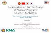 Presentation on current status of or plan for nuclear HRD … ·  · 2017-08-07Presentation on Current Status of Nuclear Programs Country: ... Presentation Points •Introduction
