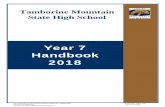 Year 7 Handbook 2018 - Tamborine Mountain State High …€¦ ·  · 2017-12-07Year 7 Handbook . 2018 . Tamborine Mountain State High School . ... Dance Design Drama ... Emergence