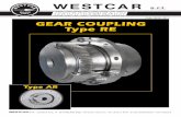 Code 15418 - 2011 GEAR COUPLING Type RE COUPLING Type RE Type AR Code 15418 - 2011. W E S T C A R ... FALK G.. KOP-FLEX H AJAX 6901 ... Minimum clearance required for alignment (3)