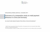 Outcomes of a comparative study on retail payment ... · Outcomes of a comparative study on retail payment behaviour in China and ... org/cpmi/publ/d171 ... of a comparative study