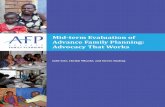 Mid-term Evaluation of Advance Family Planning: Advocacy That … midterm Report 11... · Mid-term Evaluation of Advance Family Planning: Advocacy That Works. Mid-term Evaluation