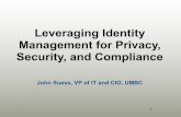 Leveraging Identity Management for Privacy, Security, …media.govtech.net/GOVTECH_WEBSITE/EVENTS/PRESENTATION_DO… · 2 What I Will Focus On • An overview of identity management