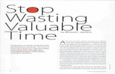 St©p Wast' Vame - University of Washingtoncourses.washington.edu/nutrmgmt/564_ArticlesUsed_07/Mankins_HBR... · HARVARD BUSINESS REVIEW. ... that was hardly the case. Agenda setting