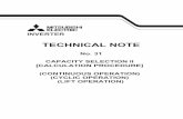Technical Note No.31 CAPACITY SELECTION II …dl.mitsubishielectric.com/dl/fa/document/manual/inv/sh060004eng/sh... · capacity selection ii [calculation procedure] (continuous operation)
