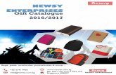 NEWSY ENTERPRISES Gift Catalogue 2016/2017newsy.com.sg/wp-content/uploads/2011/09/Gift-catalogue.pdf · NEWSY ENTERPRISES Gift Catalogue 2016/2017 Bags, pens, ... LT 0207 BLACK