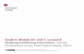 Grade 8: Module 3A: Unit 1: Lesson 8 Studying Conflicting ... · GRADE 8: MODULE 3A: UNIT 1: LESSON 8 ... Created by Expeditionary Learning, ... have music ready to play for the Mix