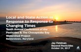 Local and State Action in Response to Response to Changing ... · Local and State Action in Response to Response to Changing Times ... levels below the U.S. EPA water quality standards,