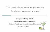 The pesticide residue changes during food processing … … ·  · 2017-02-10The pesticide residue changes during food processing and storage ... The presence of pest icide residues