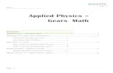 Applied Physics Gears Math - Storming Robotsstormingrobots.com/prod/tutorial/gearsWksheets p1-13 packet.pdf · Applied Physics – Gears Math ...