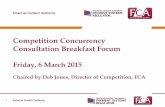 Competition Concurrency Consultation - FCA • FCA Handbook amendments • FCA and PSR Competition Act 1998 (CA98) guidance • FCA and PSR Market study/review and …