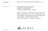 GAO-09-488 Personnel Security Clearances: An Outcome ... · Team, led by the Office of Management and Budget (OMB), was established to improve the ... framework that is outcome focused,