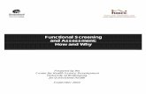 Functional Screening and Assessment: How and Whyweb/@chsd/... · Functional Screening and Assessment: How and Why ... functional items into the next version of the HACC ... simply