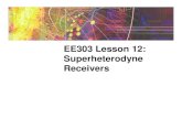 EE303 Lesson 12: Superheterodyne Receiverseducypedia.karadimov.info/library/EE303Sp09_L12_Superhet.pdfSelectivity Initial selectivity is obtained using LC tuned circuits like the parallel