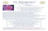 In Harmony! · complete spectrum of energy ... vitality and health throughout your being! Awaken the ... Stimulate the energies at the atlas and in the spine to enhance the body’s