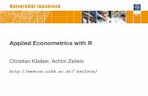Applied Econometrics with R - Institute for Statistics and ...statmath.wu-wien.ac.at/~zeileis/papers/ISI-2011.pdf · Applied Econometrics with R Christian Kleiber, Achim Zeileis zeileis
