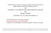 The Perspectives of Energy Systems Energy Resources …ocw.u-tokyo.ac.jp/lecture_files/gf_08/3/notes/en/03...Energy Resources and Technology Long-term Technological Scenario against