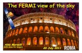 The FERMI view of the sky - Istituto Nazionale di Fisica …statistics.roma2.infn.it/~morselli/Morselli_LhaasoToVrr.pdf ·  · 2012-04-12The FERMI view of the sky 20 July 2011. ...