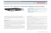 Divar XF Series Hybrid Digital Recorder - Amazon … XF Series Hybrid Digital Recorder | 3 Parts Included Quantity Component 1 Divar XF Hybrid Digital Recorder 2 Power supply cords
