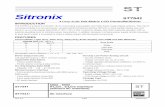Sitronix - Pacific Display Devices - LCD Modules and … notes/sitronix/ST7541_12.pdfST Sitronix ST7541 4 Gray Scale Dot Matrix LCD Controller/Driver Ver 1.1 1/82 2004/3/12 INTRODUCTION