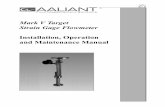 Mark V Target Strain Gage Flowmeter Installation, … Gage Flowmeter Installation, Operation and Maintenance Manual M711 Rev. B TM Mark V Target Strain Gage Flowmeter Table of Contents