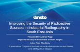Improving the Security of Radioactive Sources in ... thu alsh popp TS6d.2.pdfImproving the Security of Radioactive Sources in Industrial Radiography in South East Asia Presented by