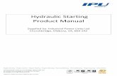 Hydraulic Starting Product Manual - IPU Group · Hydraulic Starting Product Manual ... 8.1 M10 TO M66A MOTOR SPECIFICATIONS ... The Powerstart manual has been updated to include all