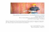 Quality Insulation Installation (QII) Handbook - … · Quality Insulation Installation (QII) Handbook For Installers and HERS Raters (2016 Energy Code) Note: Structural Insulated