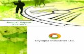 Financial Statements - Olympia Industries Ltd. Abhinav Patodia COMPANY SECRETARY & COMPLIANCE OFFICER Ms. Radhika Jharolla STATUTORY AUDITORS CPM & Associates …