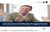 Advanced Certificate Programmes - LSBF · The Advanced Certificate Programmes are designed for those with prior knowledge in their field of ... bond and derivatives, ... review analytical