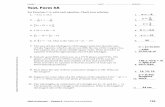 NAME DATE PERIOD Test, Form 3A 8Study...NAME _____ DATE _____ PERIOD _____ ... Vendor: Aptara Component: C08_CT Grade: AM PDF_Pages 200 Math Accelerated • Chapter 8 Equations and