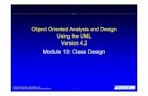 Object Oriented Analysis and Design Using the UML Version 4 · OOAD Using the UML - Class Design, v 4.2 object. OOAD Using the UML - Class Design, v 4.2 Define Dependencies Visibility.