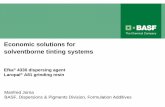 Economic solutions for solventborne tinting systems - solutions for solventborne tinting systems Manfred ... Pigment Concentrates in a universal resin. ... Comprehensive solutions