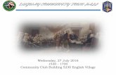 DUGWAY COMMUNITY TOWN HALL - United States Army ·  · 2016-08-02DUGWAY COMMUNITY TOWN HALL Wednesday, 27 July 2016 1530 ... •17 Aug Prayer Luncheon at the chapel 1100-1200 ...