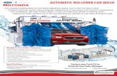AUTOMATIC ROLLOVER CAR WASH - Bosch Global · AUTOMATIC ROLLOVER CAR WASH ... Car Wash effectively cleans cars in two minutes or less • Reliable hydraulic system allows fingertip