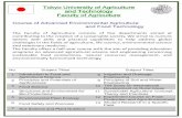 Tokyo University of Agriculture and Technology …intl/aims/download/outline...Tokyo University of Agriculture and Technology Faculty of Agriculture Course of Advanced Environmental