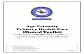 Age Friendly Primary Health Care Clinical Toolkit€¦ · i Clinical Approach Age Friendly Primary Health Care Clinical Toolkit University of the West Indies, Mona Developed using