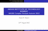 INDIAN INSTITUTE OF TECHNOLOGY BOMBAY …ars/MA205/Lecture9.pdfINDIAN INSTITUTE OF TECHNOLOGY BOMBAY MA205 Complex ... is a simple closed curve ... INDIAN INSTITUTE OF TECHNOLOGY BOMBAY