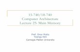 15-740/18-740 Computer Architecture Lecture 25: …ece740/f11/lib/exe/fetch.php?media=wiki:...15-740/18-740 Computer Architecture Lecture 25: Main Memory ... Memory power/energy management