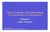 Cost Analysis and Estimating - Anvari.Net · Cost Analysis and Estimating for Engineering and Management Cost Analysis and Estimating for Engineering and Management Chapter 2 Labor